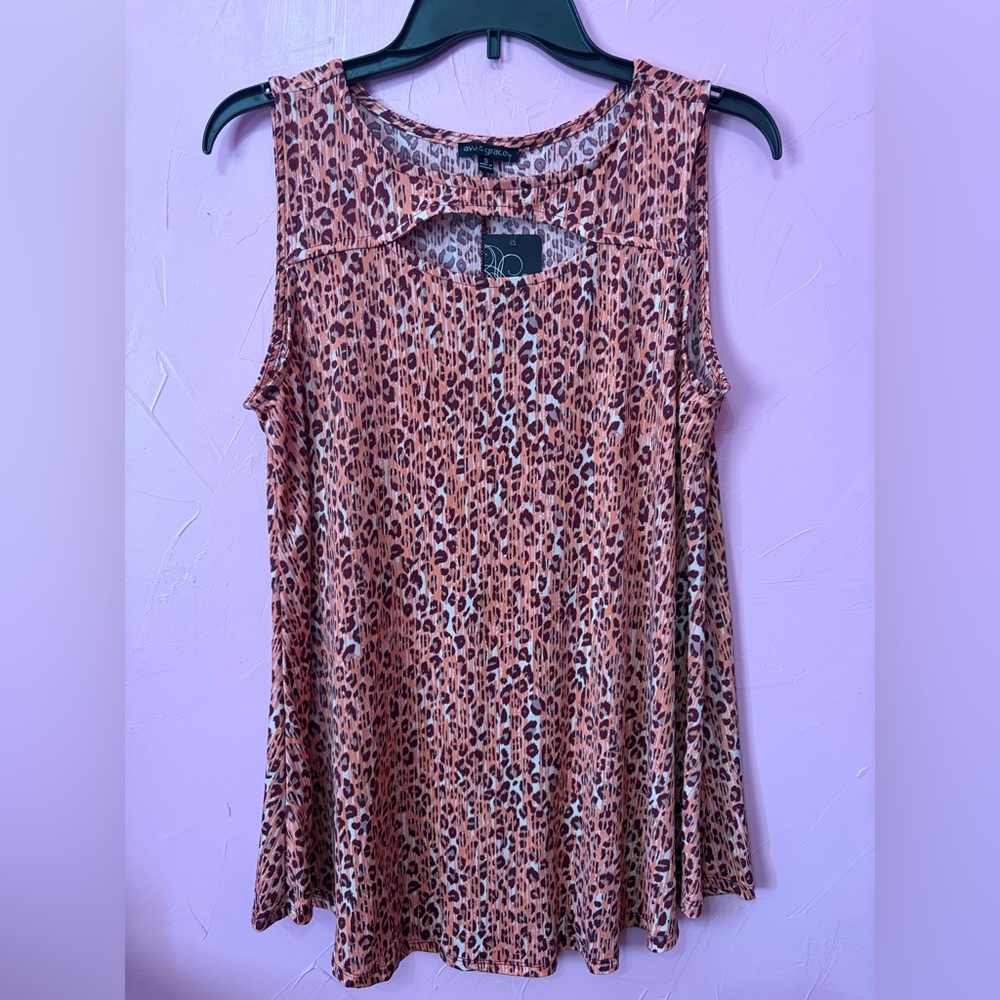 Ava & Grace Size S Women’s Leopard Print Sleeveless Top 👚